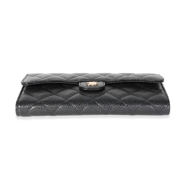 Chanel Black Quilted Caviar Classic Wallet - Picture 7 of 7